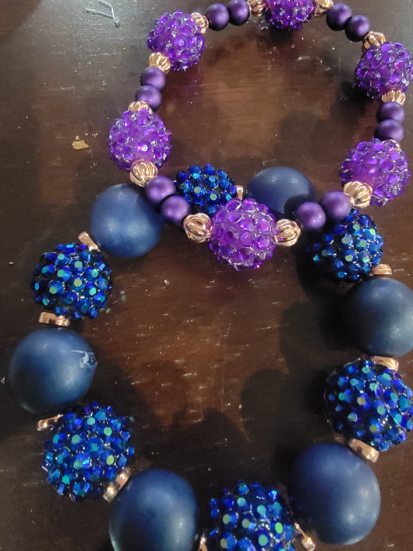 Navy blue bracelets